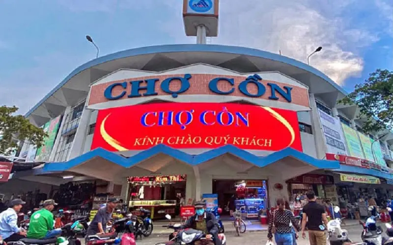Mặt tiền Chợ Cồn ở Đà Nẵng